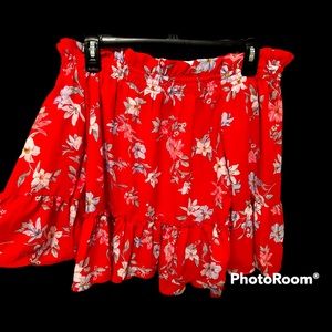 Womens off the shoulder floral top SIZE 4